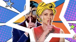 Emma Willis and Rylan Clark-Neal are comic book characters in Celebrity Big Brother 2017 All Stars/New Stars trailer
