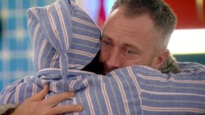 Celebrity Big Brother 2017 All Stars/New Stars - James Jordan gives Brandon Block a goodbye hug