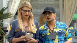 Celebrity Big Brother summer 2017 - Brandi Glanville and Paul Danan as detectives in the Criminal Case murder mystery task