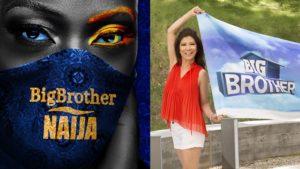 Big Brother Naija promotional image and Big Brother USA host Julie Chen
