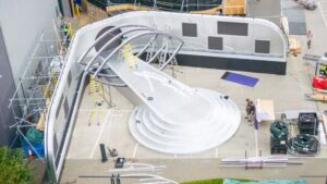 New live show stage outside Big Brother UK house