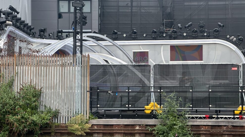 bbspy exclusive photo of ITV2's new Big Brother UK compound at Garden Studios