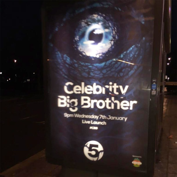 New Celeb BB gets bus poster adverts – picture - Celebrity Big Brother ...